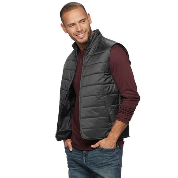 NWOT Marc Anthony Puffer Vest in Navy Blue